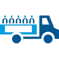 Pickup gas cylinders