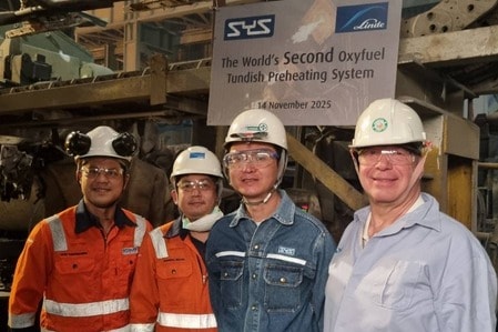 Linde สร้างความสำเร็จอีกครั้งในการติดตั้งระบบ Oxyfuel Tundish Preheating System ครั้งที่สองของโลกที่ SYS!