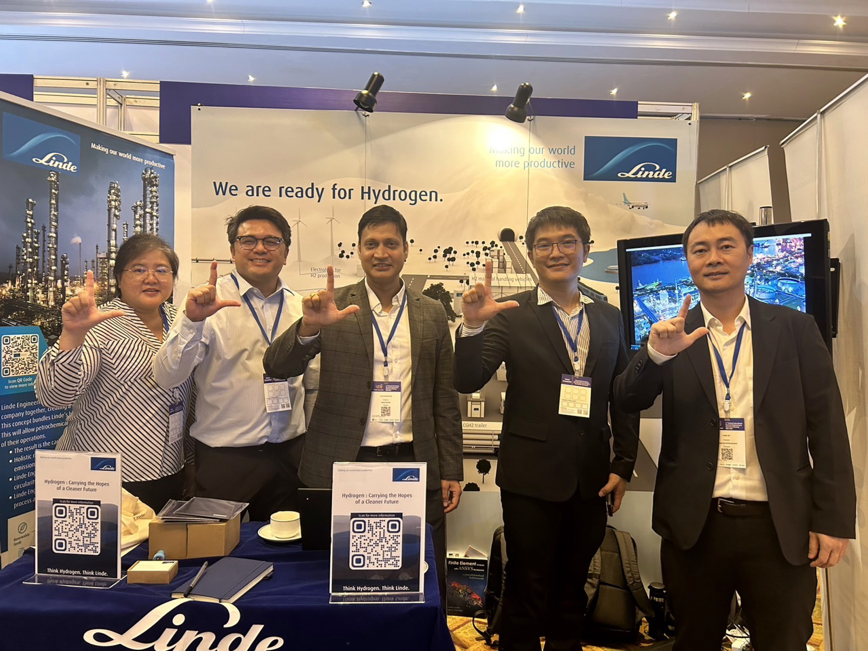 บูธ Linde ในงาน TNChE Asia 2024