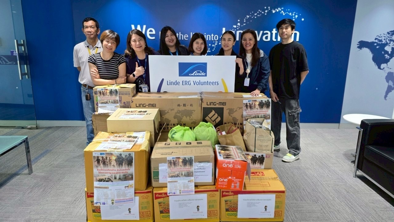 ลินเด้ ประเทศไทย ร่วมส่งต่อพลังน้ำใจสู่แนวหน้าและพื้นที่ประสบภัย