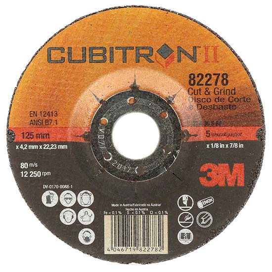 3M Cubitron 3 Schrupp- & Trennscheibe 100 Mm – 36+ Körnung, 10er Pack, Für Edelstahl & Baustahl, Langlebig