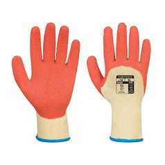 Latex Grip Extra Glove Yellow and Orange