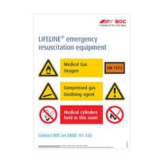 LIFELINE® Emergency Oxygen Sign
