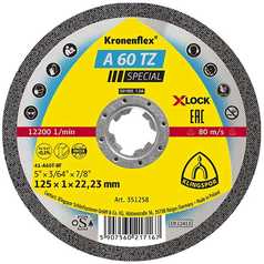 Klingspor X-Lock 115X1mm Slitting Disc A60Tz