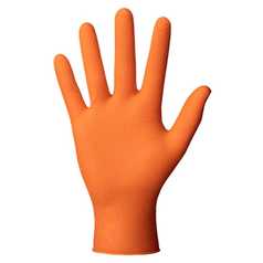 Mercator Orange Ideall Grip Nitrile Gloves