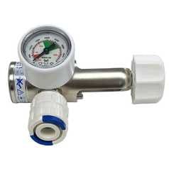 Entonox Regulator, Pin Index Inlet with BS Schrader Outlet