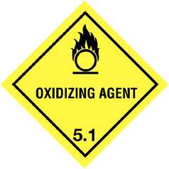 100X100 Oxidizing Agent 5.1 Warn Diamond C47A/S