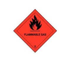 Red Diamond Gas Label