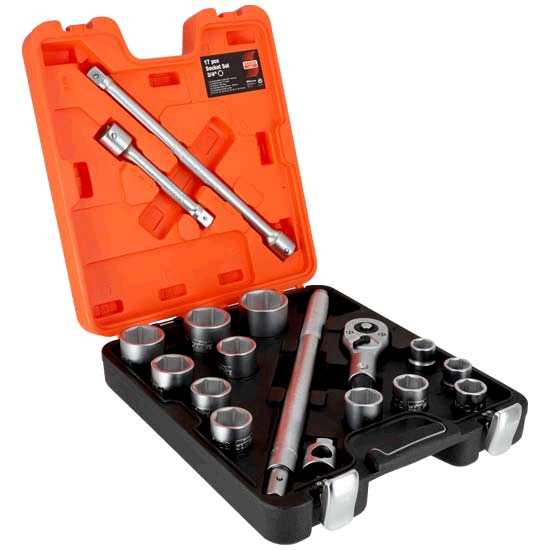 Bahco SLX 17 17 Piece Socket Set 3/4