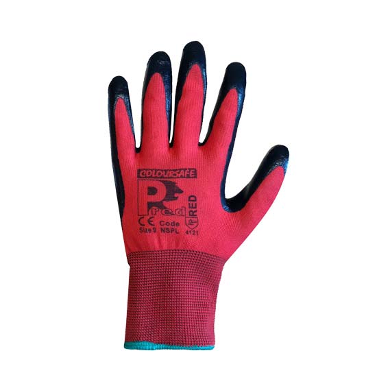 Red clearance nitrile gloves