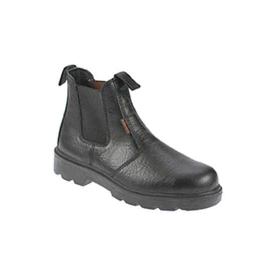 black leather dealer boots