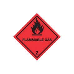 BOC Diamond Gas Warning Label, Large