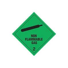 BOC Diamond Gas Warning Label