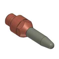 Subsonic cathode with pointed tip