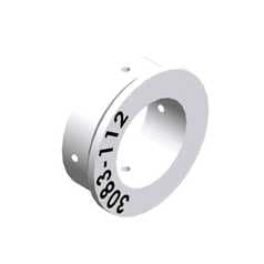 Subsonic, laminar flow gas injector with 4 hole non-vortex cordierite