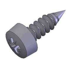 SCREW,S/T #8 X 1/2” LONG AB PAN HEAD PHILLIP