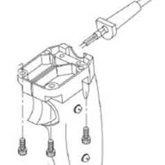 HANDLE,GUN,BP W/ CTRL CABLE, 15 FT