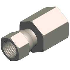 Fitting,Adapter,1/4 Fmpt X #4 Jic 37 Deg Flare Swivel