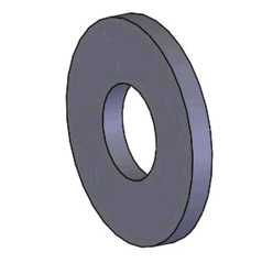 WASHER,FLAT,#8 SAE,STEEL ZINC PLATED