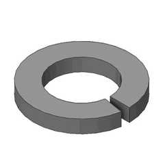 WASHER,LOCK,SPLIT,#8 ZINC PLATED