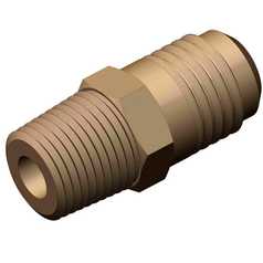 Adapter,1/8NPT To 1/4tu 45 Degree Flare