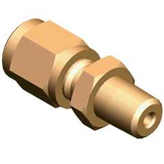 Fitting,1/16mnpt To 1/8t Brass