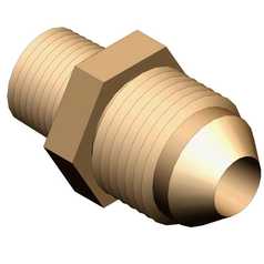 Adapter, Pipe 3/8”Npt X #10 Jic 37 Degree Brass