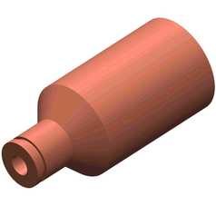 Tube,Combustion W/.375 Outlet, Low Pressure (1 Piece)