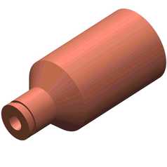 Tube,Combustion W/.375 Outlet,Medium Pressure
