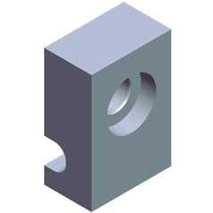 Clamp, Powder, 1/8” Tube, Aluminum