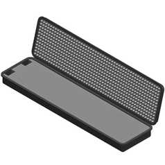 Case, Black, 54.6 X 15.5 X 6”, Molded