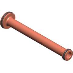 Barrel, 6.0”L, Std ID Thru, O-Ring Assy Grey. 5200-B-214-001.