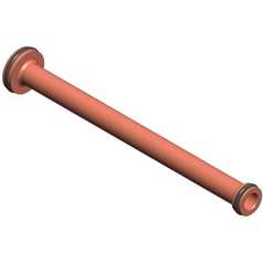 Barrel, 8.0”L,11mm Dia Thru, O-Ring Assy Blue. 5200-B-214-001.