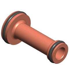 Barrel, 2.5”L, 11mm Dia Thru, O-Ring Assy