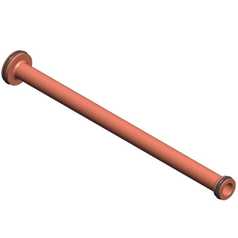 Barrel, 10.0”L, 11mm Dia Thru, O-Ring Assy