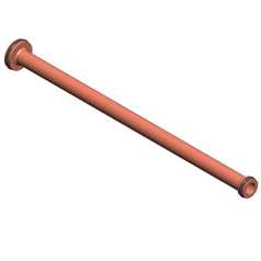 Barrel, 12”L, 11mm Dia 1x.5 Taper, O-Ring Assy