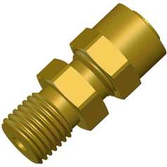 Fitting, Modified Pwdr Feeder Conn,3/16”Tb 5500-B-002-000