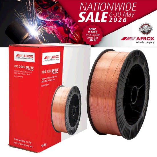 シングル・ワイヤー SW 6mm×30m MIG 3000 Plus 1mm 18Kg Plastic Spools | Home | Afrox eShop - South